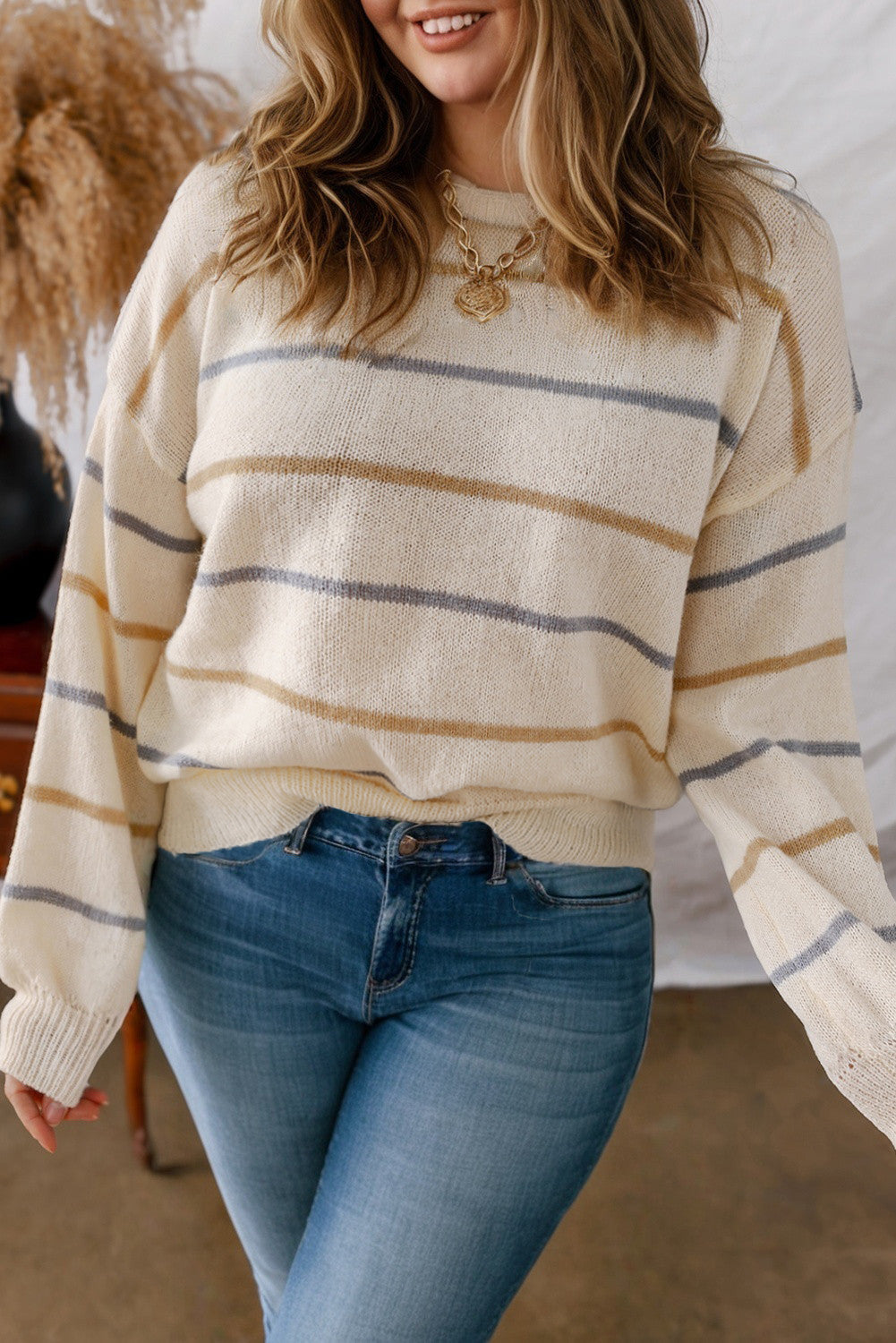 Brown Stripe Sweater RTS