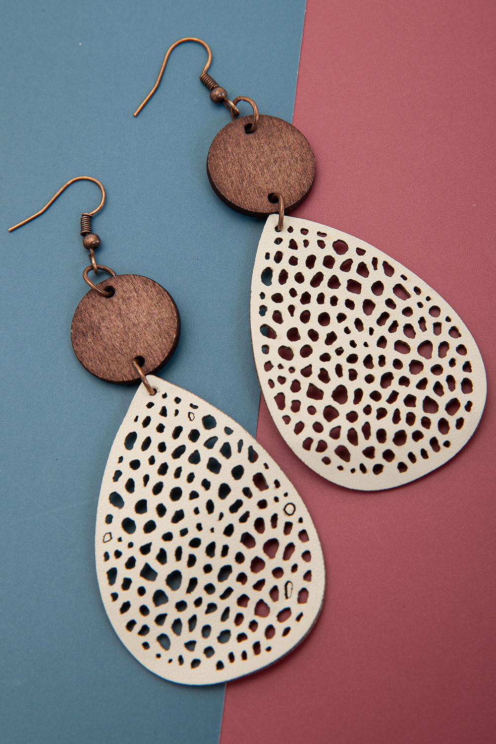 Beige Water Drop Earrings RTS