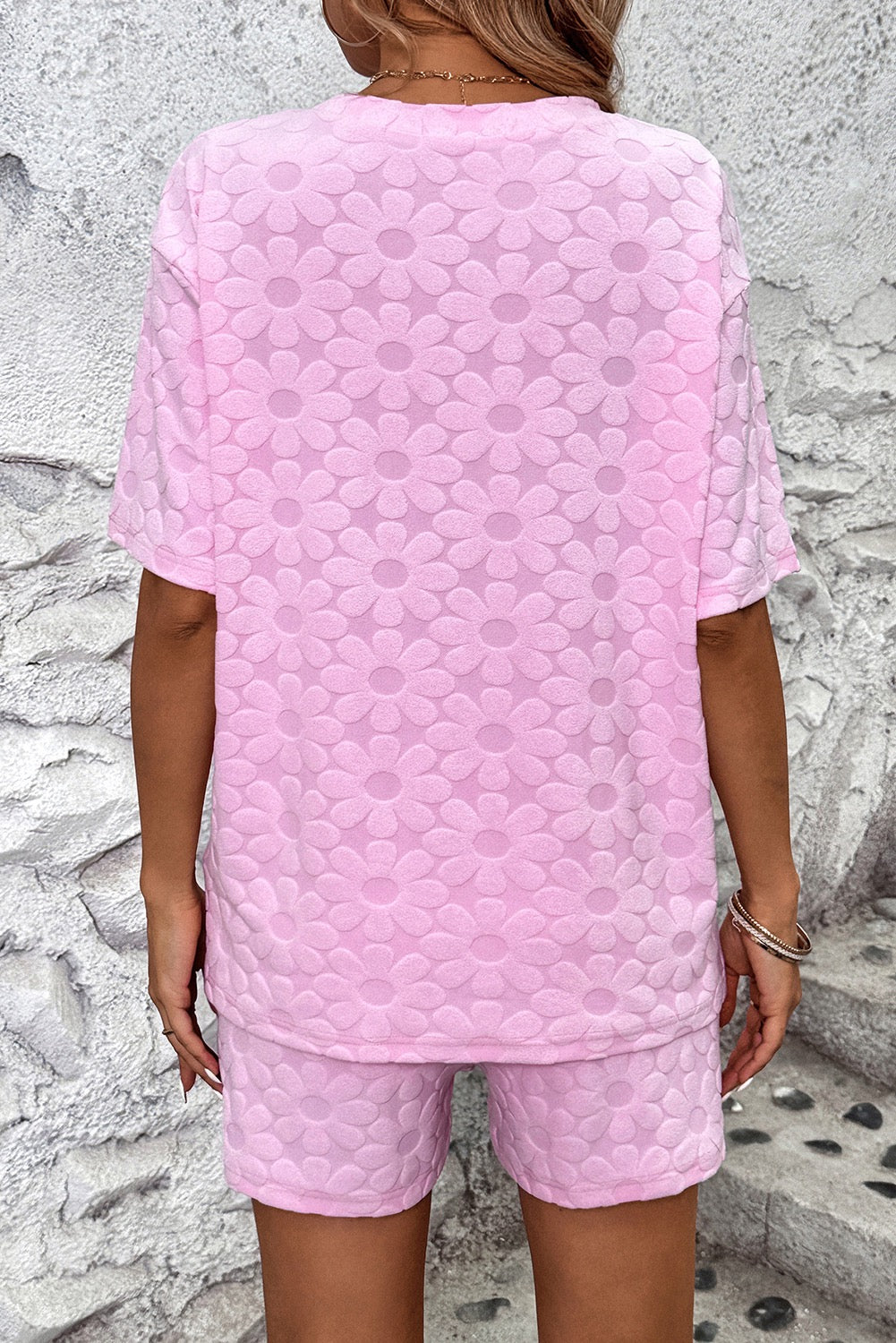 Pink Flower Textured Set RTS