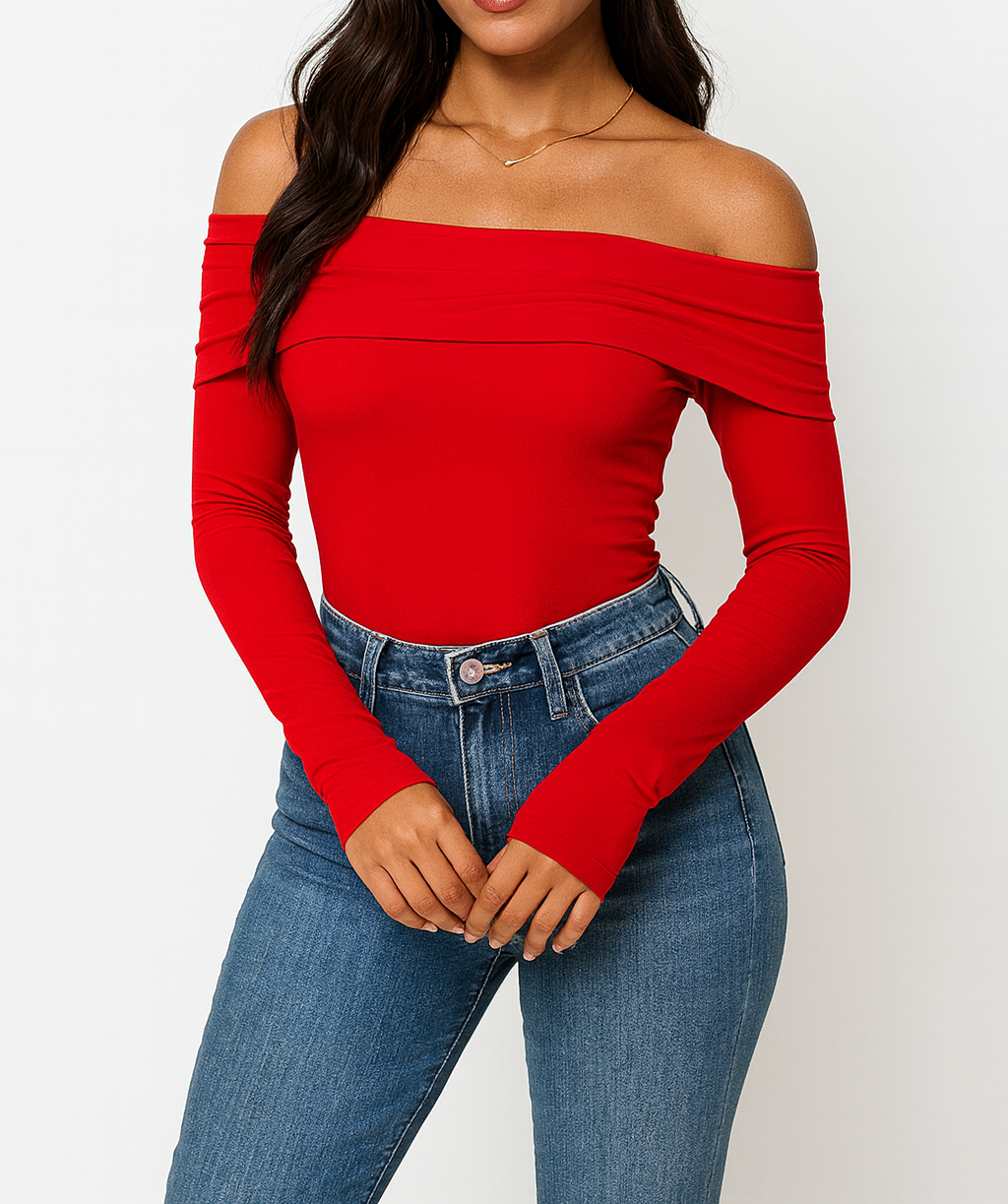 Foldover Off Shoulder Top December.